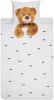 SNURK Teddy dekbedovertrek 100% percaline katoen Lits-jumeaux (240x200/220 cm + 2 slopen) Wit online kopen