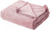 Beliani Kaweri Plaid roze polyester online kopen