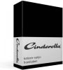 Cinderella Katoen satijn Hoeslaken 100% Katoen satijn Lits jumeaux(180x200 Cm) Black online kopen