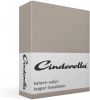 Cinderella topper hoeslaken(tot 15cm) Satijn 100x210cm Taupe online kopen
