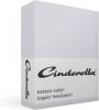 Cinderella Katoen satijn Topper Hoeslaken 100% Katoen satijn Lits jumeaux(160x210 Cm) Light Grey online kopen