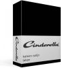 Cinderella Satijn Laken 100% Katoen satijn Lits jumeaux(240x270 Cm) Zwart online kopen