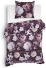 Lion Beddenshop Heckett & Lane Mina Flanel Dekbedovertrek 1 persoons(140x200/220 Cm + 1 Sloop) Flanel Plum Red online kopen