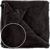 Unique Living Auke Fleece Plaid Fleece Polyester 150x200 Cm Black online kopen