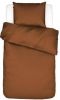 Essenza Minte Dekbedovertrek Lits jumeaux(240x200/220 Cm + 2 Slopen) Katoen Satijn Leather Brown online kopen