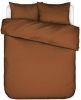 Essenza Minte Dekbedovertrek Lits jumeaux(240x200/220 Cm + 2 Slopen) Katoen Satijn Leather Brown online kopen