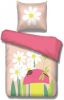 Vipack dekbedovertrek Spring roze 140x200 cm Leen Bakker online kopen