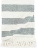 VidaXL Plaid streep 220x250 cm katoen donkergroen online kopen