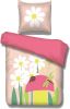 Vipack dekbedovertrek Spring roze 140x200 cm Leen Bakker online kopen