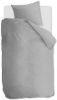 VTwonen Comfy dekbedovertrek 100% gebreide katoen Lits-jumeaux (240x200/220 cm + 2 slopen) Light grey online kopen