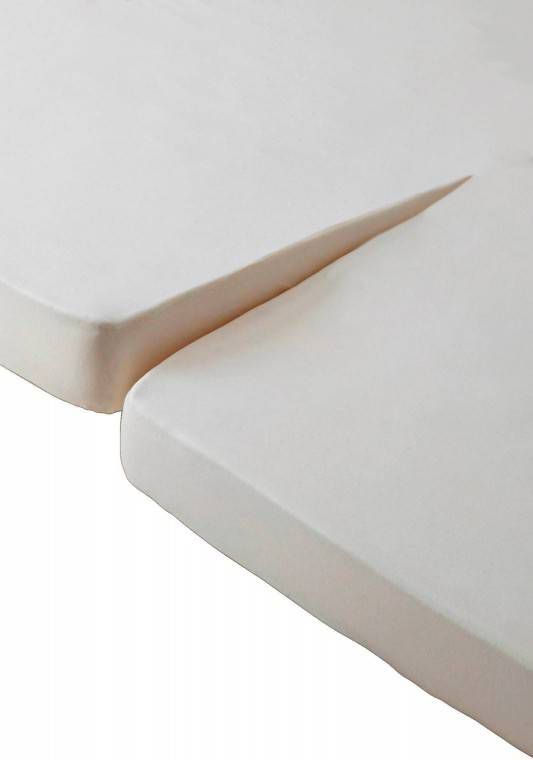 Beddinghouse Jersey Split topper Hoeslaken 100% Gebreide Jersey Katoen Lits  jumeaux(200x200/220 Cm) Off White - Dekbedovertrekshoponline.be