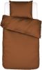 Essenza Minte Dekbedovertrek Lits jumeaux(240x200/220 Cm + 2 Slopen) Katoen Satijn Leather Brown online kopen